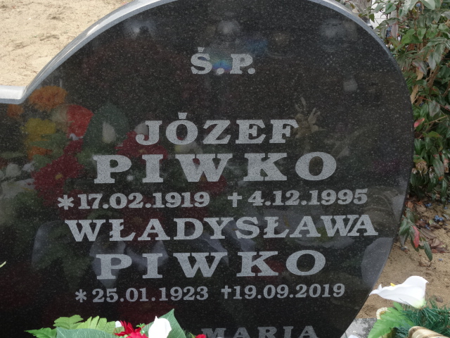 Grób Władysława Piwko