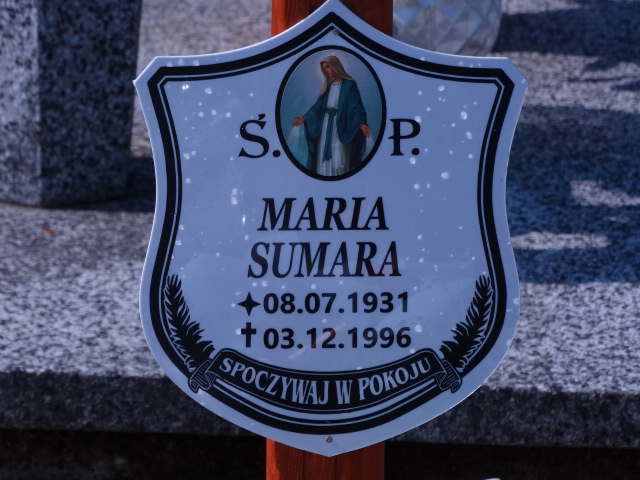 Grób Małgorzata Sumara