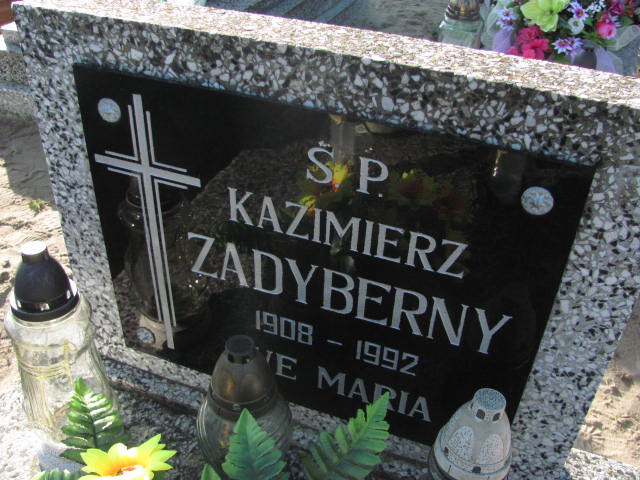 Kazimierz Zadyberny 1908 Góra - Grobonet - Wyszukiwarka osób pochowanych