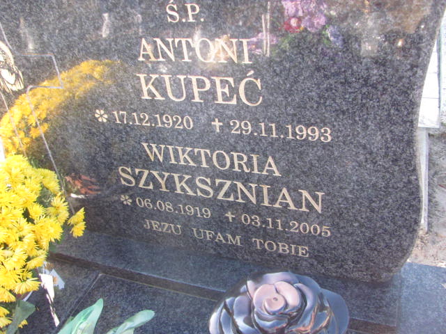 Antoni Kupeć 1920 Góra - Grobonet - Wyszukiwarka osób pochowanych