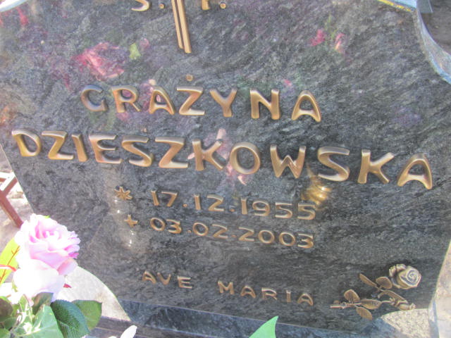 Grażyna Dzieszkowska  1955 Góra - Grobonet - Wyszukiwarka osób pochowanych