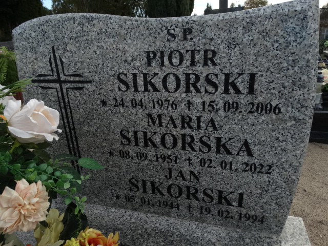 Grób Piotr Sikorski