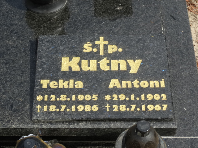 Antoni Kutny 1902 Góra - Grobonet - Wyszukiwarka osób pochowanych