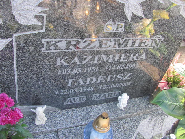 Kazimiera Krzemień 1951 Góra - Grobonet - Wyszukiwarka osób pochowanych