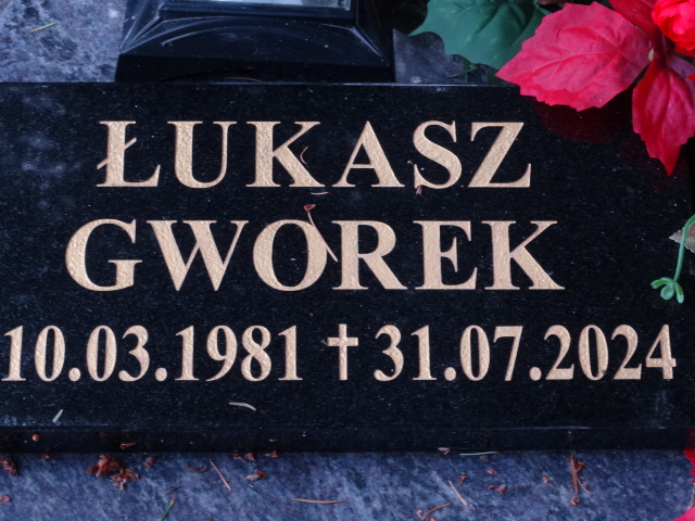 Grób Łukasz Gworek