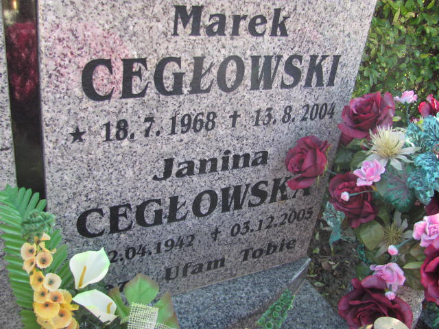 Marek Cegłowski 1968 Góra - Grobonet - Wyszukiwarka osób pochowanych