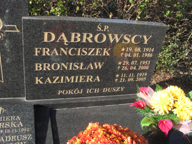 Franciszek Dąbrowski 1914 Góra - Grobonet - Wyszukiwarka osób pochowanych