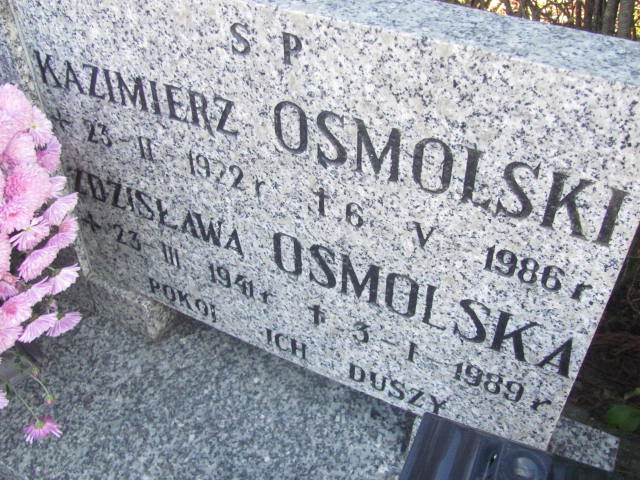 Zdzisława Osmolska 1941 Góra - Grobonet - Wyszukiwarka osób pochowanych