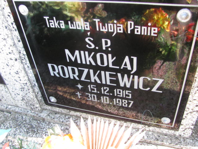 Mikołaj Rorzkiewicz 1915 Góra - Grobonet - Wyszukiwarka osób pochowanych