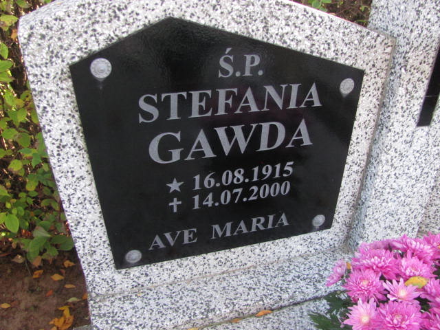 Stefania Gawda 1915 Góra - Grobonet - Wyszukiwarka osób pochowanych