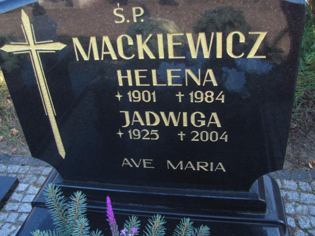 Helena Mackiewicz 1901 Góra - Grobonet - Wyszukiwarka osób pochowanych