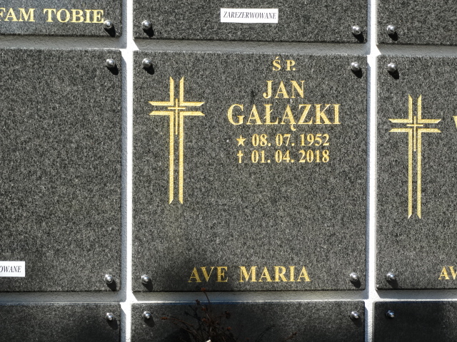 Jan Gałązki 1952 Góra - Grobonet - Wyszukiwarka osób pochowanych